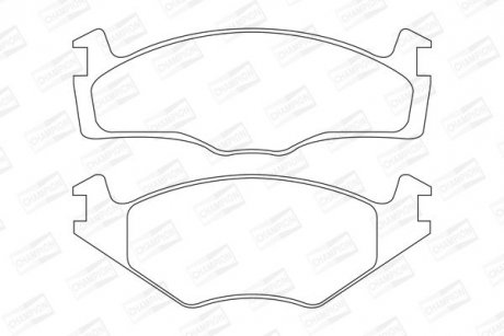 Гальмівні колодки передні VW Golf, Jetta, Passat, Scirocco / Seat Cordoba, Ibiza / Rover 100 CHAMPION 571316CH