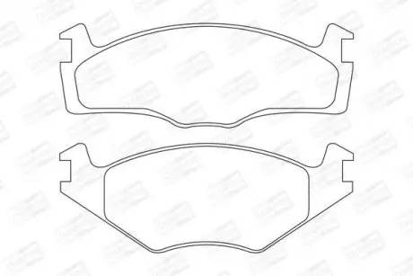 Тормозные колодки передние VW Golf, Jetta, Passat, Scirocco/Seat Cordoba, Ibiza/Rover 100 CHAMPION 571316CH