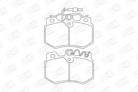 Тормозные колодки передние Citroen AX / Peugeot 106 / 205 / 309 CHAMPION 571320CH