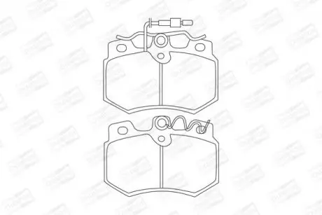 Тормозные колодки передние Citroen AX / Peugeot 106 / 205 / 309 CHAMPION 571320CH