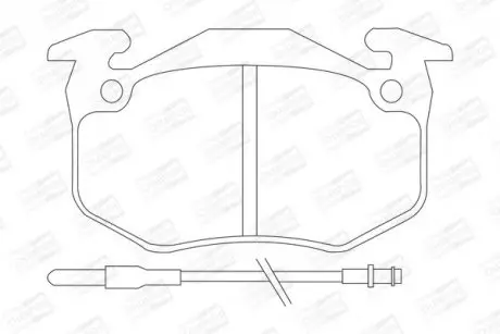 Гальмівні колодки передні Renault Clio, Express, Twingo / Peugeot 205, 305, 309, 405 CHAMPION 571331CH