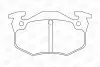 Гальмівні колодки задні Peugeot 106, 205, 206, 306, 309 / Renault Clio, Megane / Citroen Xsara, ZX CHAMPION 571334CH (фото 1)