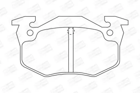 Гальмівні колодки задні Peugeot 106, 205, 206, 306, 309 / Renault Clio, Megane / Citroen Xsara, ZX CHAMPION 571334CH