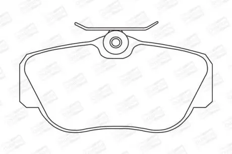 Тормозные колодки передние Mercedes 190/Saab 9000 CHAMPION 571353CH