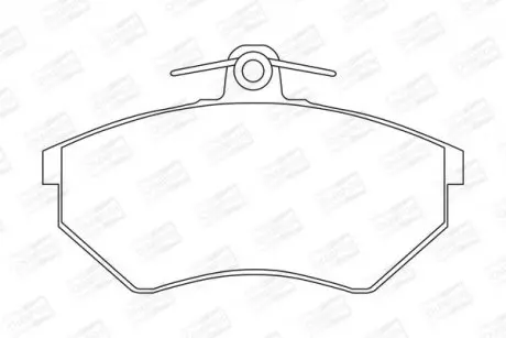 Тормозные колодки передние Audi 80, 90, 100, 200, A4/Seat Toledo, Cordoba/VW Caddy, Golf, Passat CHAMPION 571357CH