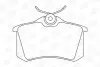 Колодки тормозные дисковые задние Citroen Berlingo (96-11)/VW Polo III (95-09) CHAMPION 571361CH (фото 1)