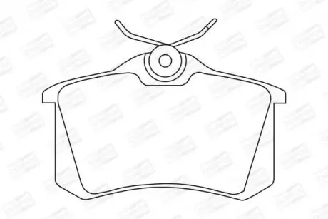 Колодки гальмівні задні дискові Citroen Berlingo (96-11)/VW Polo III (95-09) CHAMPION 571361CH