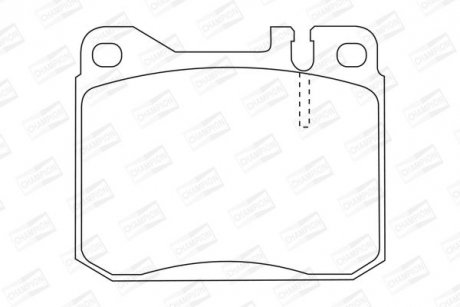 Колодки тормозные передние Mercedes 123, S-Class (W116), SL (R107, C107) CHAMPION 571372CH