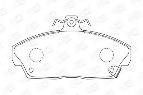 Тормозные колодки передние Honda Civic VI, VII, Concerto/Rover 200, 25, 400, 45, 800 CHAMPION 571438CH
