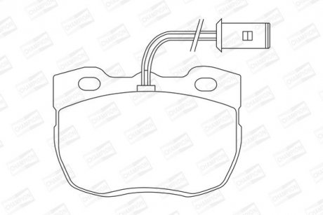 Тормозные колодки передние Land Rover Discovery/Range Rover CHAMPION 571439CH
