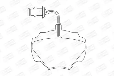 Тормозные колодки задние Land Rover Discovery I. Range Rover I CHAMPION 571440CH