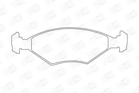 FIAT гальмівні колодки передн. Fiorino 86-00 CHAMPION 571448CH