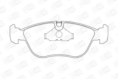 Тормозные колодки передние Volvo 850, C70, S70, V70, XC70 CHAMPION 571457CH