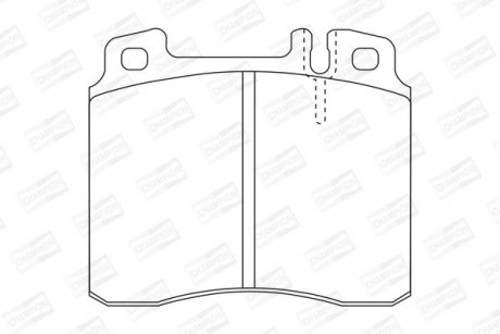 Гальмівні передні колодки Mercedes S-Class (W140, C140) (1991->) CHAMPION 571477CH