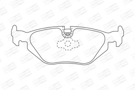 Задні гальмівні колодки BMW 3-Series, Z1, Z3, Z4 CHAMPION 571527CH