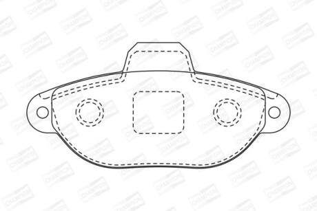 Гальмівні колодки CHAMPION 571528CH