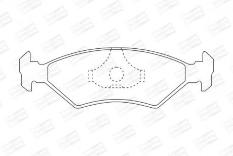 Гальмівні колодки передні Mazda 121 / Ford Escort III, IV, Fiesta II, III, Orion II, Sierra / Ferrar CHAMPION 571536CH