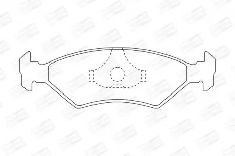 Гальмівні колодки передні Mazda 121 / Ford Escort III, IV, Fiesta II, III, Orion II, Sierra / Ferrar CHAMPION 571536CH