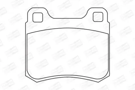 Тормозные колодки задние Mercedes 124, 190, C-Class (W202), E-Class (W124, S124) CHAMPION 571555CH