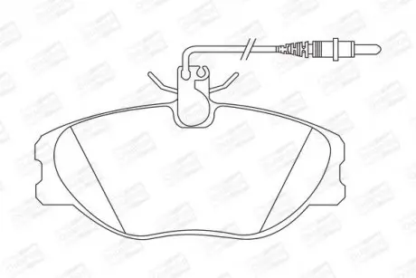 Тормозные колодки передние Peugeot 806, Expert / Citroen Evasion, Jumpy / Fiat Scudo / Lancia Zeta CHAMPION 571838CH