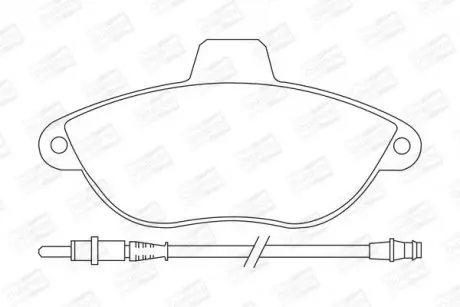 Тормозные колодки передние Peugeot 806, Expert/Citroen Evasion, Jumpy/Fiat Scudo CHAMPION 571843CH