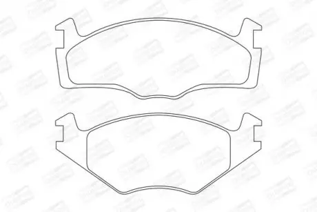 Тормозные колодки передние VW Polo/Seat Ibiza CHAMPION 571848CH