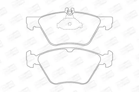 Тормозные колодки передние Mercedes CLK, E-Class, S-Class, SLK / Chrysler Crossfire CHAMPION 571876CH