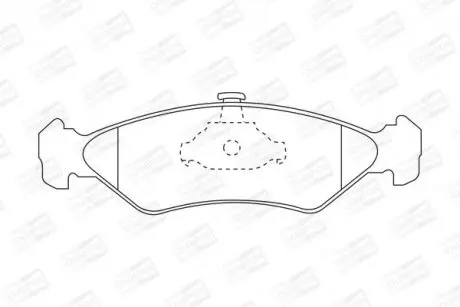 Колодки тормозные передние Mazda 121 / Ford Fiesta, KA CHAMPION 571913CH