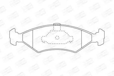 Гальмівні колодки передні Mazda 121 / Ford Fiesta / Puma CHAMPION 571914CH