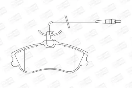 Тормозные колодки передние Citroen Berlingo, Xsara/Peugeot 306, Partner CHAMPION 571919CH