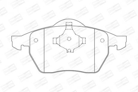 Тормозные колодки передние Audi A4, A6/VW Passat CHAMPION 571921CH