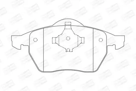 Тормозные колодки передние Audi A4, A6/VW Passat CHAMPION 571921CH