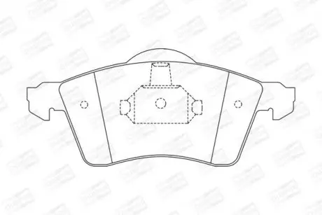 Колодки тормозные дисковые передние VW Caravelle, transporter T4 CHAMPION 571934CH