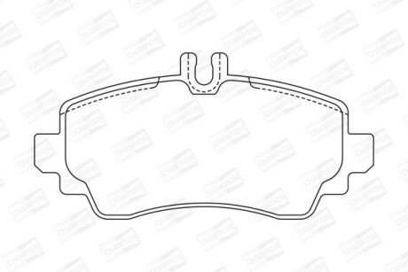Колодки гальмівні передні A-KLASA 98- CHAMPION 571944CH