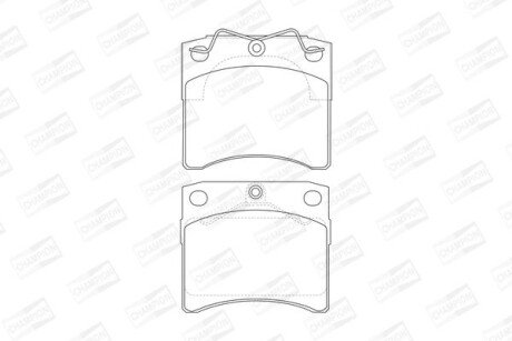 VW гальмівні колодки передн.T4 (15) сист.lucas CHAMPION 571948CH