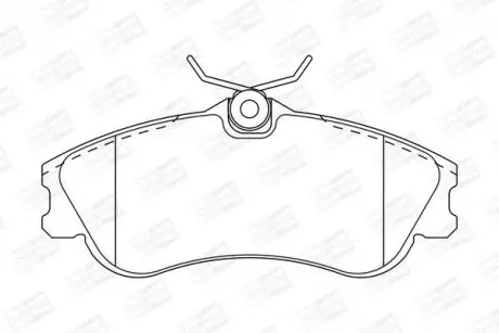 Тормозные колодки передние Citroen Xsara / Peugeot 206 CHAMPION 571966CH