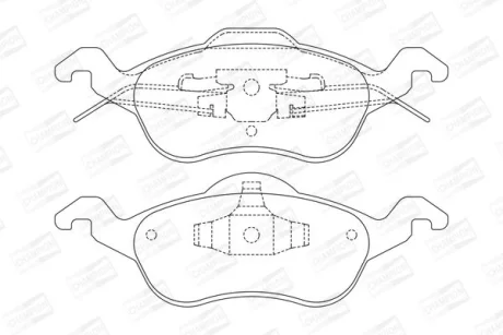 FORD гальмівні колодки передн.Focus 98- CHAMPION 571967CH