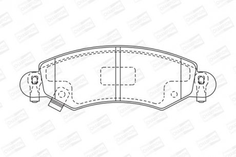 Тормозные колодки передние Opel Agila / Suzuki Wagon R CHAMPION 571981CH