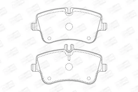 Тормозные колодки передние Mercedes C-Class, CLC, CLK, SLK CHAMPION 571986CH