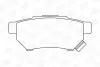 Колодки гальмівні задні дискові HONDA CIVIC VI Fastback (MA, MB) 94-01, CIVIC VI Hatchback (EJ, EK) 95-01 CHAMPION 572136CH (фото 1)