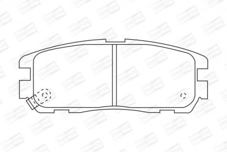 Тормозные колодки задние Opel Frontera / Monterey / Isuzu Trooper / D-Max / Great Wall Hover CHAMPION 572221CH