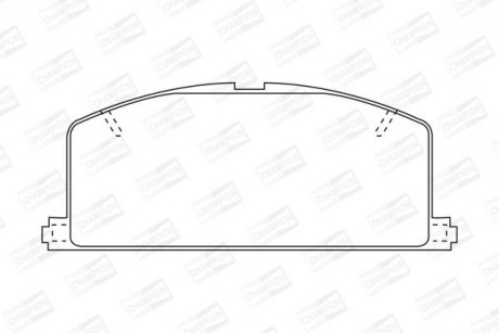 Гальмівні колодки передні Toyota Camry / Carina / Celica / Corolla CHAMPION 572255CH