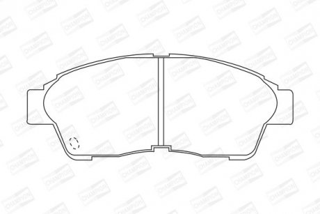 Колодки гальмові передні Toyota Camry, Carina, Celica, Corolla, Picnic, RAV-4, Solara CHAMPION 572333CH