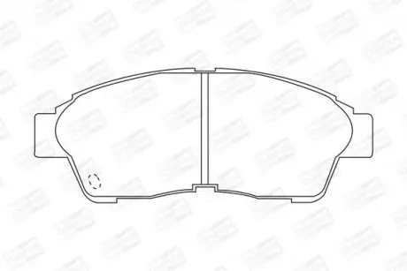 Тормозные колодки передние Toyota Camry, Carina, Celica, Corolla, Picnic, RAV-4, Solara CHAMPION 572333CH