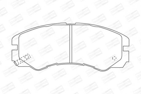Тормозные колодки задние Opel Frontera, Monterey / Isuzu CHAMPION 572348CH