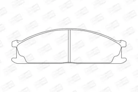 Гальмівні колодки передні Toyota RAV 4, Celica / Subaru SVX / Nissan Navara, NP300, Pathfinder, Pick CHAMPION 572373CH