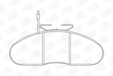 Тормозные колодки передние Mercedes W631 / Nissan Cabstar / Trade / Renault Messenger CHAMPION 572374CH