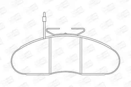 Гальмівні колодки передні Mercedes W631 / Nissan Cabstar / Trade /Renault Messenger CHAMPION 572374CH
