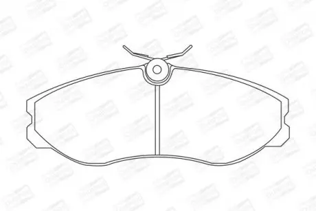 Тормозные колодки передние Nissan Serena, Terrano, Vanette / Ford Maverick CHAMPION 572382CH
