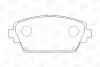 Тормозные колодки передние Nissan Almera tino, Primera (2002->) CHAMPION 572428CH (фото 1)
